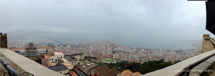vista panorámica de Nápoles desde el Castel de Sant'Elmo